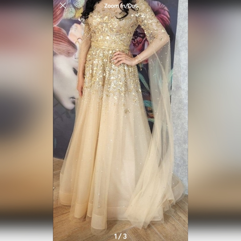 Evening beaded dress